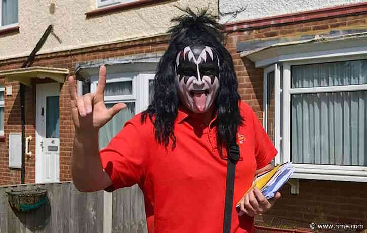 Isle of Sheppey postman dresses as KISS’ Gene Simmons to lift lockdown spirits