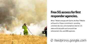 [Update: Now live] T-Mobile plans 10 years of free 5G unlimited service for first responders