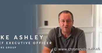 Ashley re-emerges during takeover talk with message to retail staff