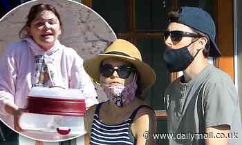 Ginnifer Goodwin and husband Josh Dallas look loved-up on a birthday stroll ahead of a party