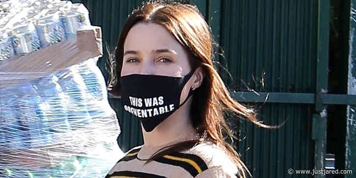 Sophia Bush Makes Bold Statement With Her Mask After Picking Up Essential Items