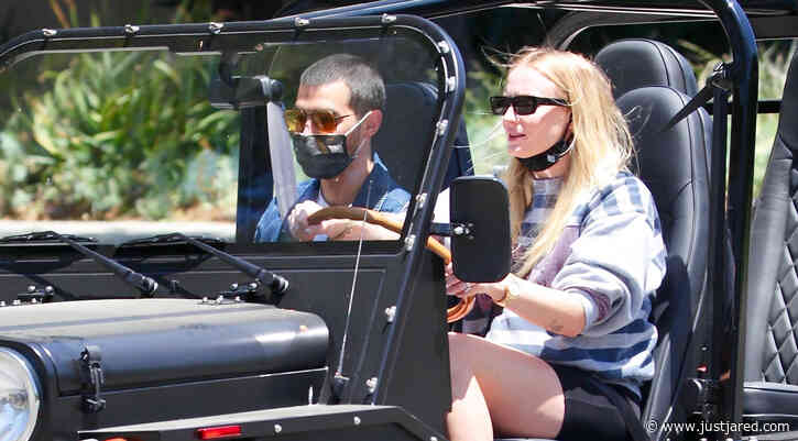 Joe Jonas & Sophie Turner Go For a Friday Morning Drive in Their Moke