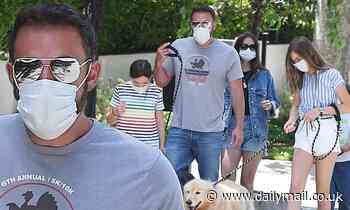 Ben Affleck and Ana de Armas step out for the FIRST TIME with his children in Brentwood