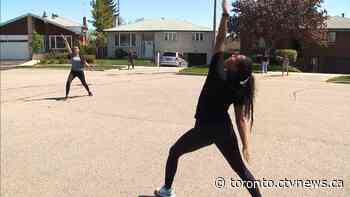 Sisters run weekly exercise class at a distance for their North York neighbours