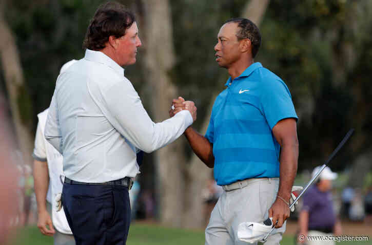Tiger Woods emerges for charity match with Mickelson, Brady and Manning