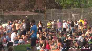 Officials remind people to practice physical distancing after large crowds seen at Toronto park