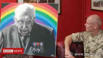 Captain Tom Moore: Portrait donated to Harrogate Army college