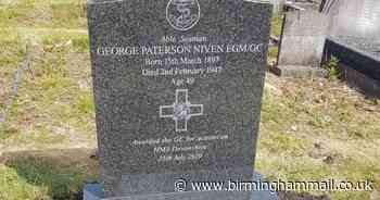 Grave fit for a George Cross hero at last after 73 years