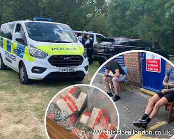 Two arrests after cash seized at Danson Park