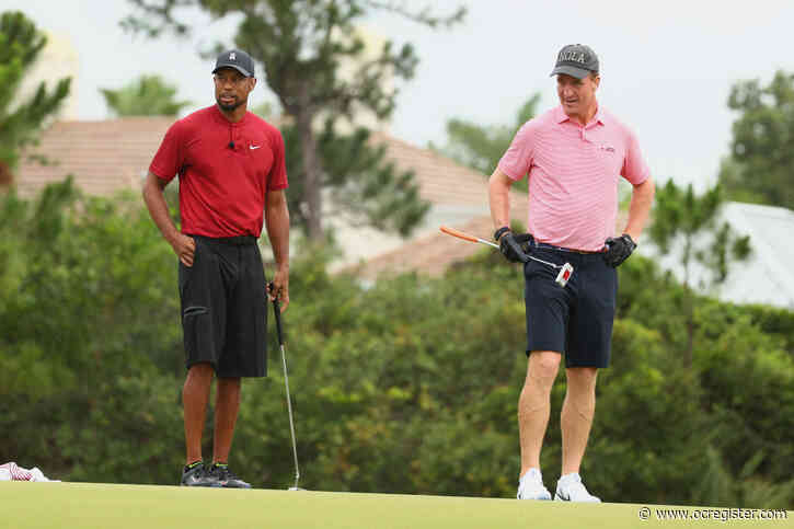 Tiger Woods, Peyton Manning win a TV charity golf match as good as real thing