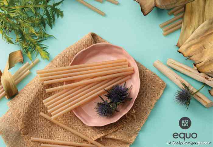 EQUO environmentally friendly straws made from