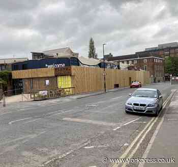 Here's what Spark:York looks like with its timber cladding