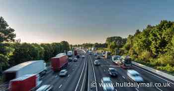 Horrifying smash after car was hit by HGV on smart motorway