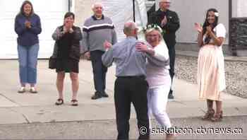Saskatoon couple celebrates 50th wedding anniversary with unconventional party