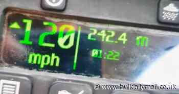 'No excuse' as driver clocked at 120mph on the M62