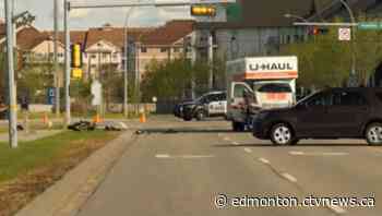U-Haul truck and motorcycle collide in north Edmonton - CTV News Edmonton
