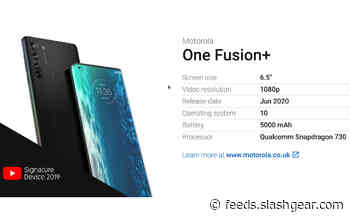 Motorola One Fusion leaks point to another mid-range contender