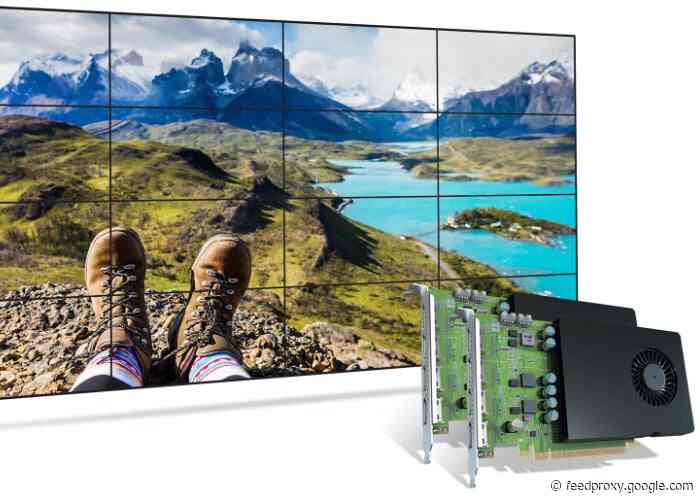 Matrox D-Series D1480 graphics card supports 4 x 4K displays or synchronize 16 displays as one