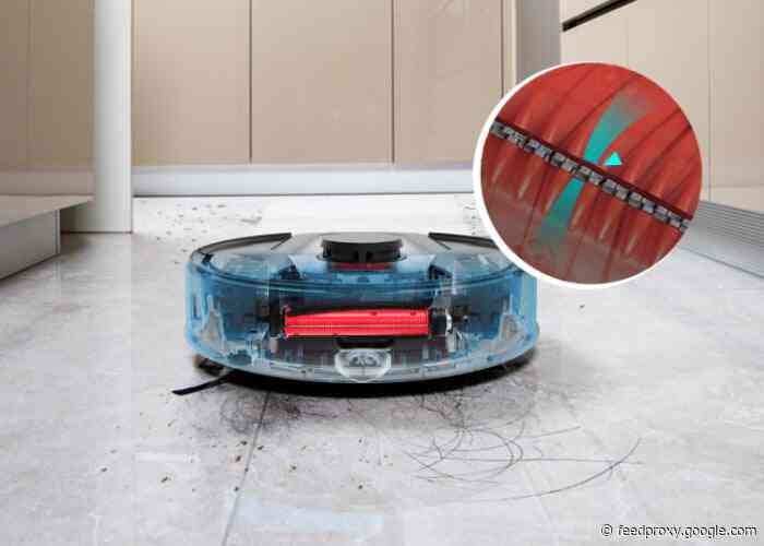 Haier TAB robot vacuum and mop, cuts long hair to prevent clogged brushes