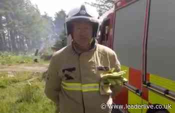 WATCH: North Wales firefighter's plea from scene of controlled burn that got out of hand - LeaderLive