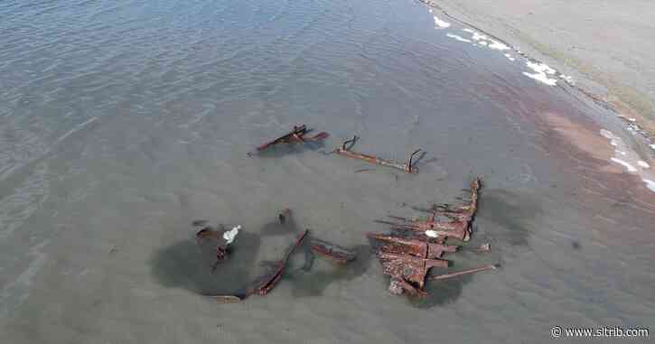 Storm exposes shipwreck in the Great Salt Lake
