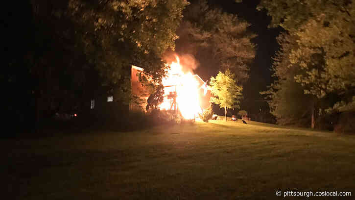 Fire Destroys Porch, Damages House In Bethel Park