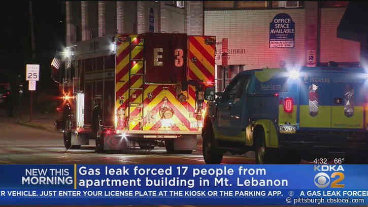 Natural Gas Leak Forces 17 Residents Out Of Mt. Lebanon Apartment Building