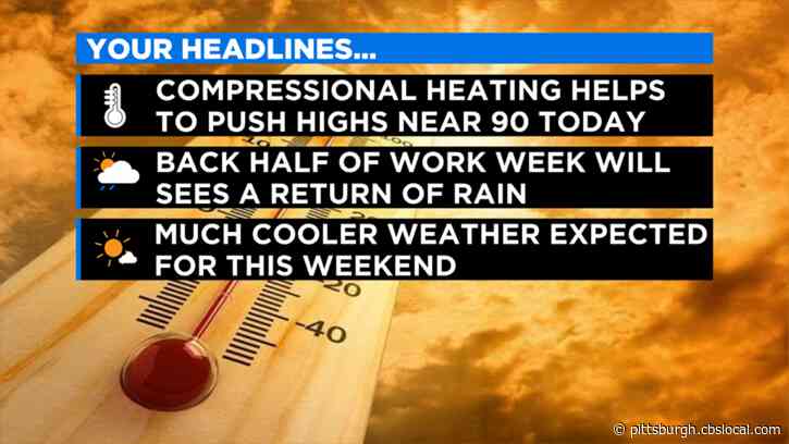 Pittsburgh Weather: Temperatures Near 90 Degrees, Dry And Sunny Conditions