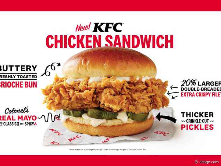 KFC is testing an upgraded fried chicken sandwich in Orlando
