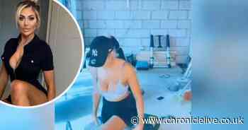 Inside Chloe Ferry's home gym as she transforms garage for workouts