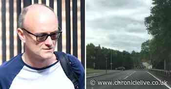 See footage of the drive from Dominic Cummings' family farm to Barnard Castle