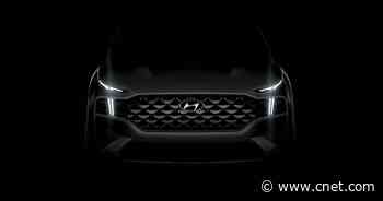 Facelifted Hyundai Santa Fe will get hybrid powertrains, sharper looks     - CNET