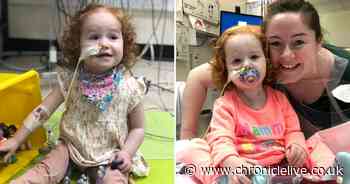 One-year-old girl on intensive care unit waiting for heart transplant