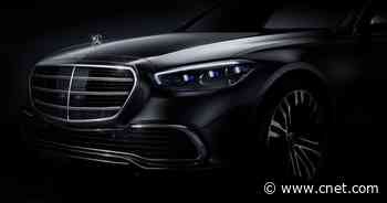 2021 Mercedes-Benz S-Class front end revealed in official teaser     - CNET