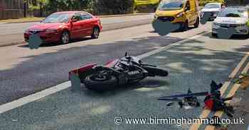 Motorbiker suffered 'potentially serious injuries' in crash
