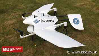Drone to deliver masks to Scottish island