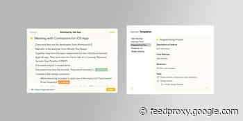 Agenda note-taking app adds new sharing extensions, template feature, more