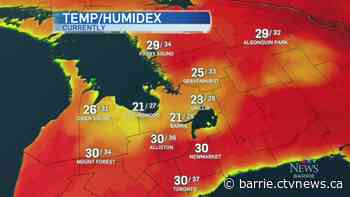 Hot and humid conditions will last through the week: Environment Canada