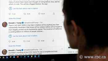 Twitter places fact-check notification on Trump tweets about 'fraudulent' mail-in ballots