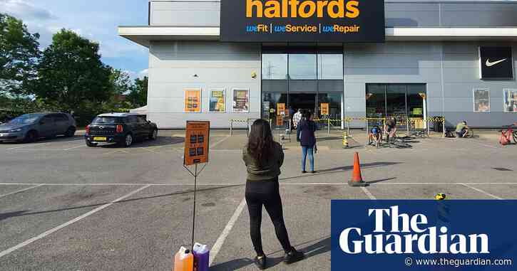 Halfords to reopen 53 stores after physical-distancing trial