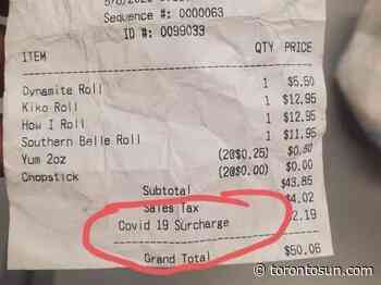 Consumers may see COVID-19 surcharge on their bill - Toronto Sun