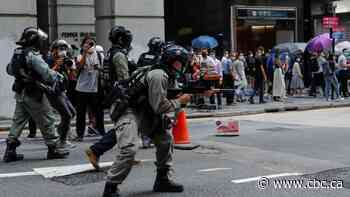 Hong Kong police fire pepper pellets to disperse protests over security bill