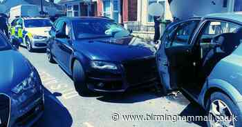 Audi A6 driver smashed into oncoming car in police chase