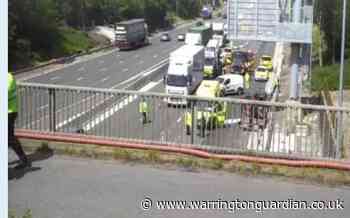 M62 shut near Birchwood due to serious crash