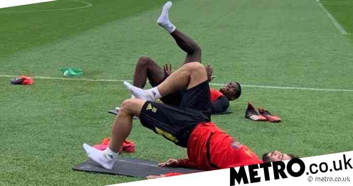 Luke Shaw reveals how Paul Pogba and Bruno Fernandes fared in first training session together