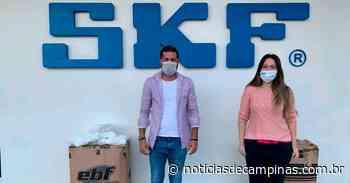 SKF doa máscaras de proteção e álcool em gel para Cajamar - Notícias de Campinas
