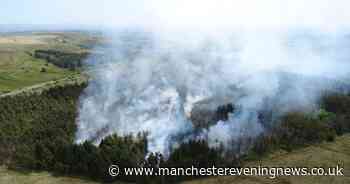Live: Fire crews tackle huge forest blaze near Bolton - Manchester Evening News