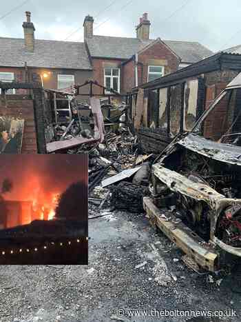 Carlisle Street van fire: video shows Bolton crews battling fire - The Bolton News