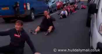 Hull street's brilliant social distancing dance during lockdown