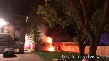 Saskatoon firefighters respond to another boarded-up house fire
